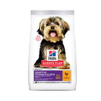 Thumbnail for Hill’s Science Plan Sensitive Stomach & Skin Small & Mini Adult Dog Food With Chicken (1.5kg)