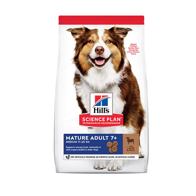 Hill’s Science Plan Medium Mature Adult 7+ Dog Food With Lamb&Rice (2.5kg)