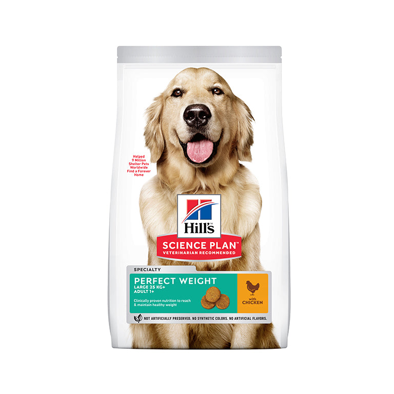 Hill’s Science Plan Perfect Weight Large Breed Adult Dog Food With Chicken (12kg)