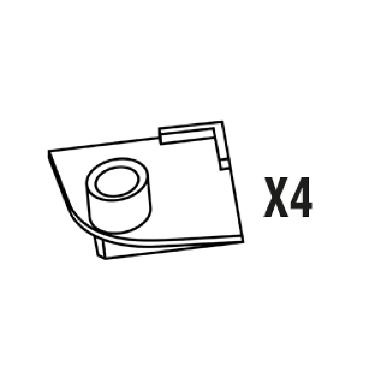 Mega Filtra Replacement Anti-Vibration Feet 4/pk