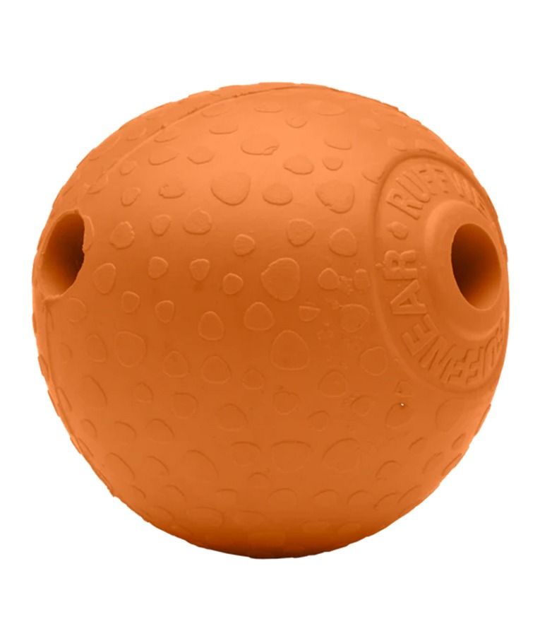 Ruffwear Huckama Rubber Throw Dog Toy  - Campfire Orange