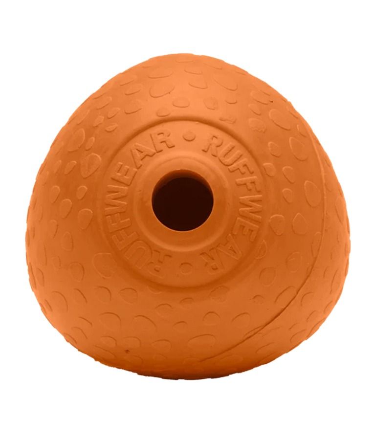 Ruffwear Huckama Rubber Throw Dog Toy  - Campfire Orange