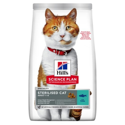 Hill’s Science Plan Sterilised Cat  Adult Cat Food With Tuna (1.5kg)