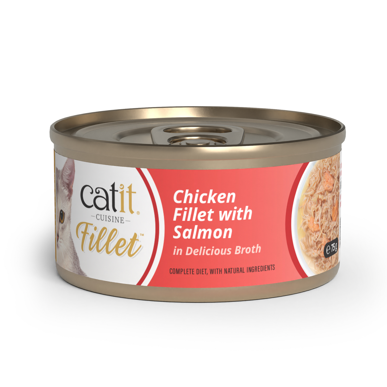 Catit Cuisine Chicken Fillet Variety Pack, 12 x 75 g