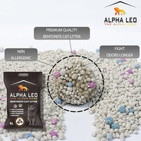 Alpha Leo Premium Bentonite Clumping Cat Litter - 5L Coffee scent