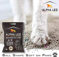 Alpha Leo Premium Bentonite Clumping Cat Litter - 5L Coffee scent