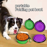 Thumbnail for Silicone folding bowl with 2 handle +1 metal hook L