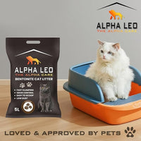 Alpha Leo Premium Bentonite Clumping Cat Litter - 5L Coffee scent