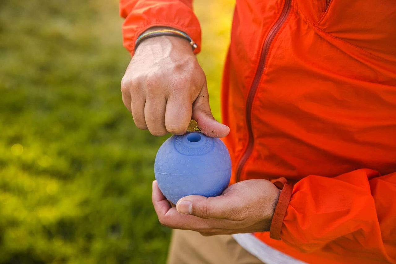 Ruffwear Huckama Rubber Throw Dog Toy  - Campfire Orange