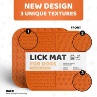 Dogslife Lick Mat with Brush & Spreader