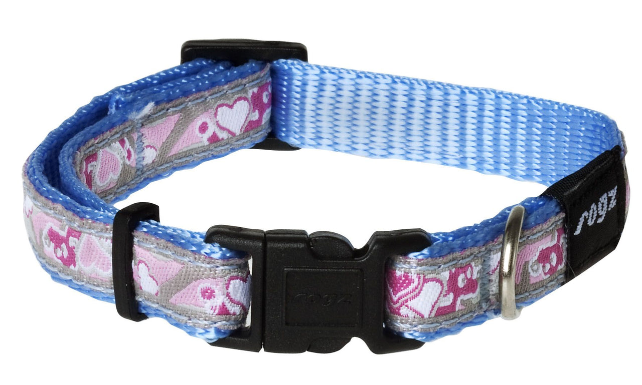 Rogz Pink Hearts Dog Collar - PINK HEARTS S
