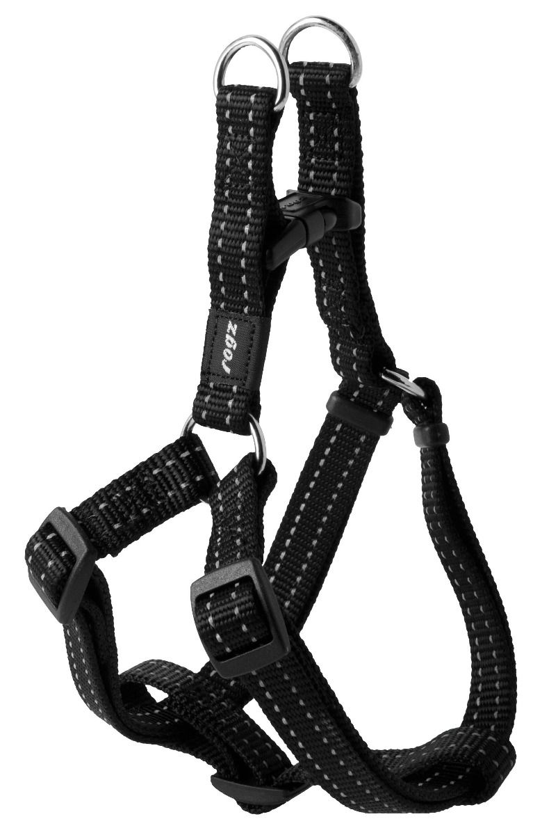 Rogz Step-In Dog Harness - BLACK Medium