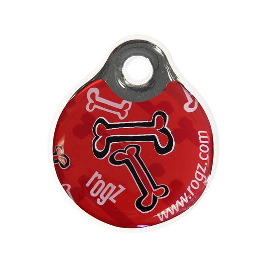Rogz Red Bone ID Tag - RED BONE L