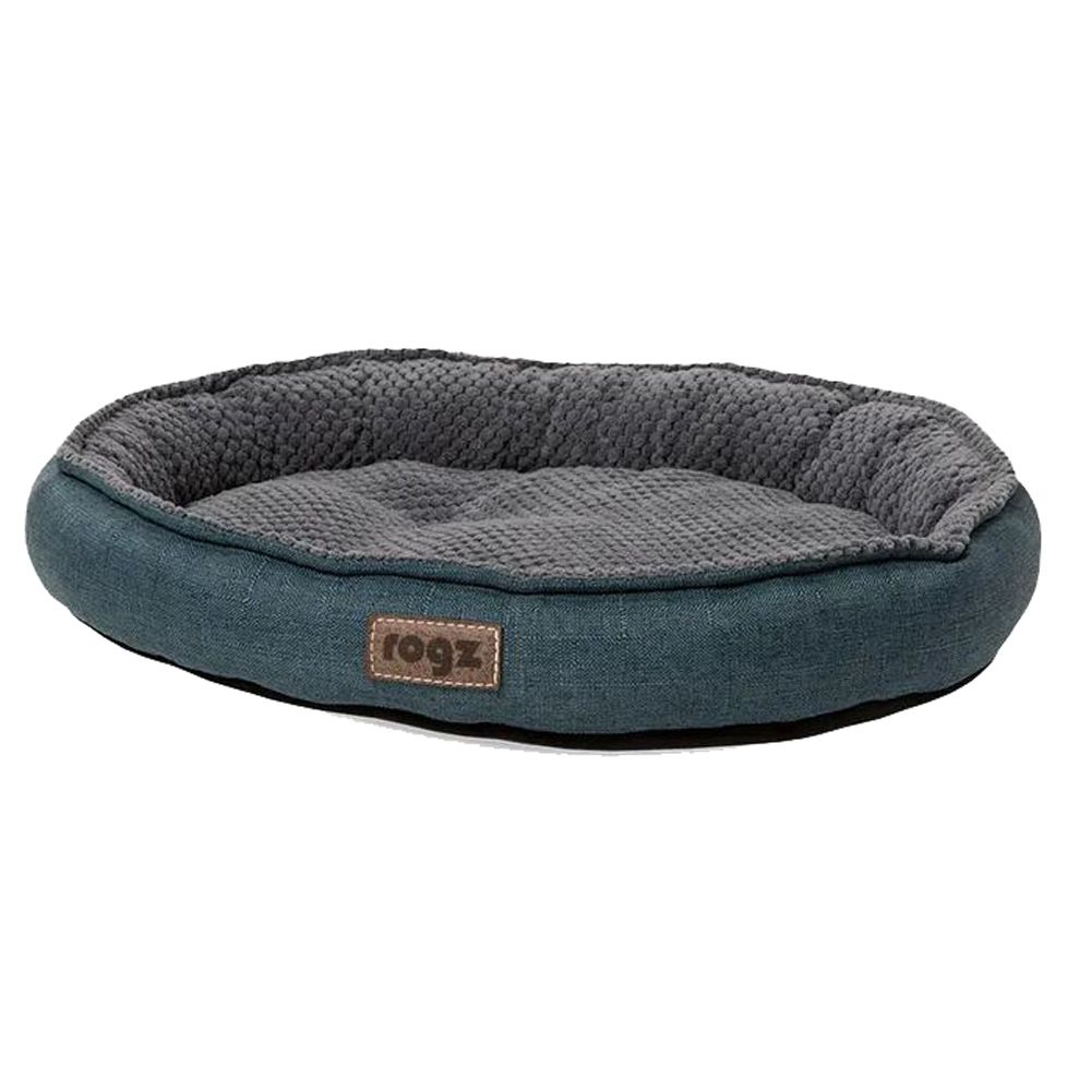 Rogz Athen Oval Cat Bed - PETROL Medium