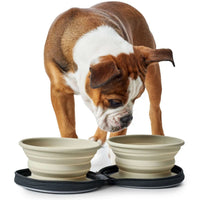 Hunter List Silicone Travel Bowl with Bag 750ml - Tan 750ml