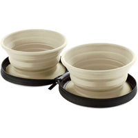 Hunter List Silicone Travel Bowl with Bag 750ml - Tan 750ml