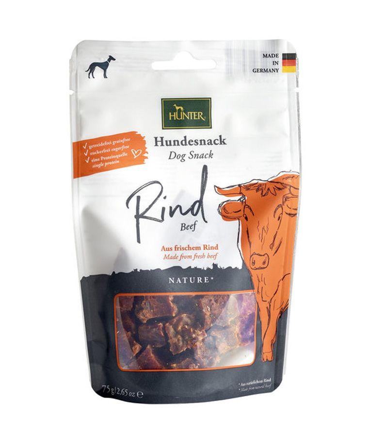 Hunter Snack Rind Beef Dog Treats 75g - 75g