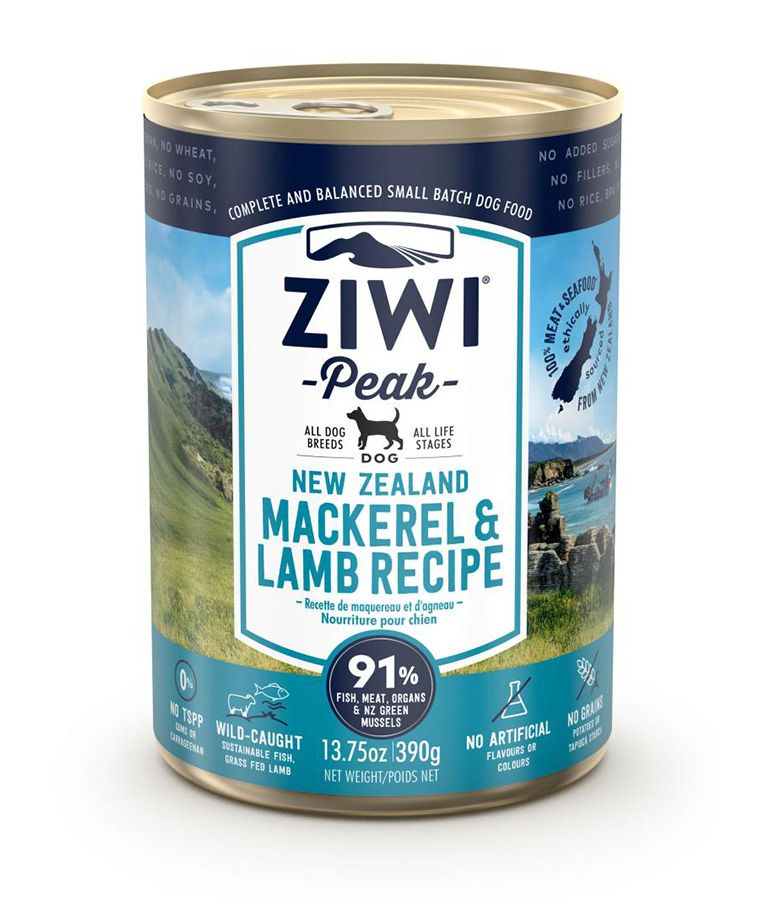 ZIWI Peak Mackerel & Lamb Recipe Wet Dog Food - 170g