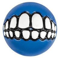Thumbnail for Rogz Grinz Ball Dog Toy - BLUE L