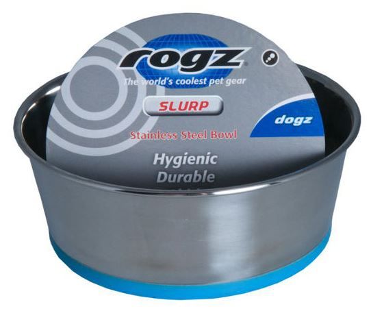 Rogz Slurp Dog Bowl - BLUE 1700ML