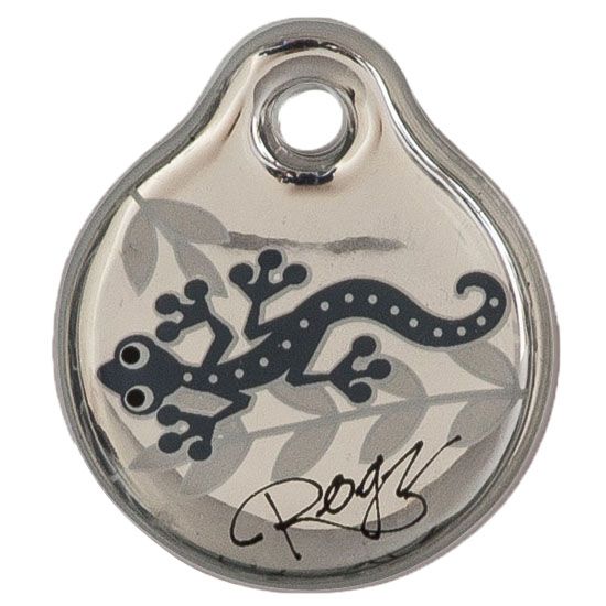 Rogz Silver Gecko ID Tag - SILVER GECKO L