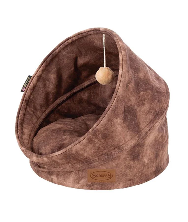 Scruffs Kensington Cat Bed - Chocolate