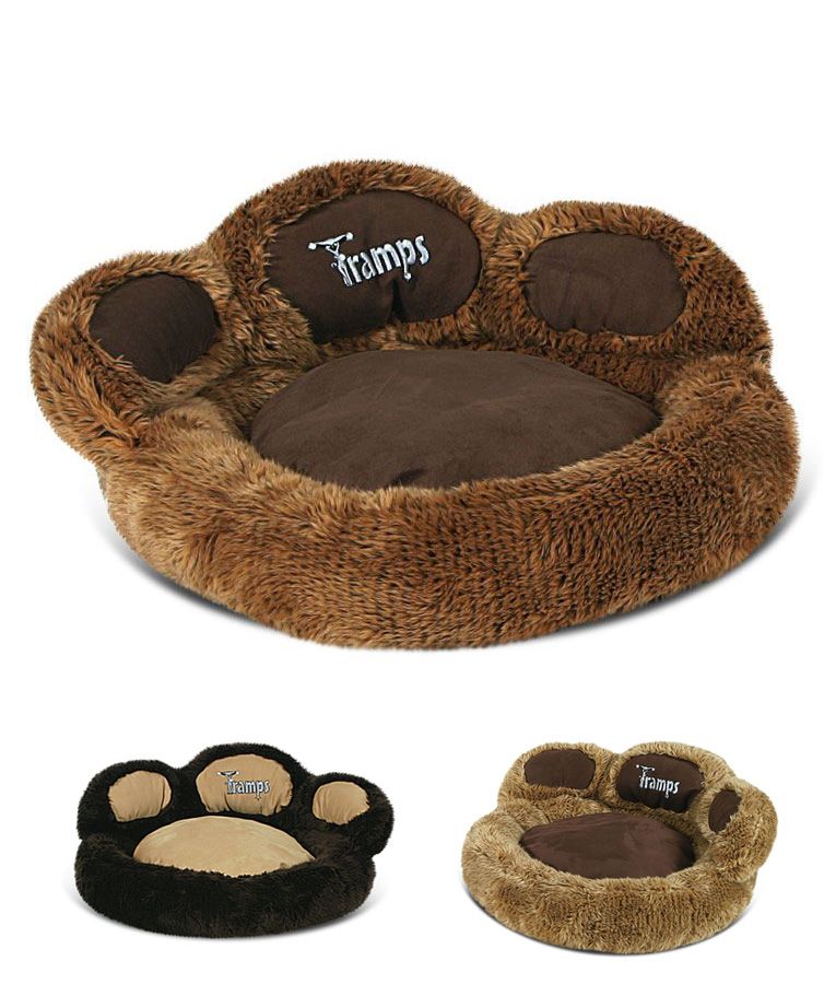 Scruffs Tramps Paw Cat Bed - BROWN