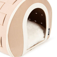 Scruffs Stockholm Felt Cave Cat Bed - Tan 43cm