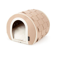 Scruffs Stockholm Felt Cave Cat Bed - Tan 40CM