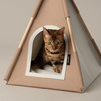Scruffs Stockholm Felt TeePee Cat Bed - Tan