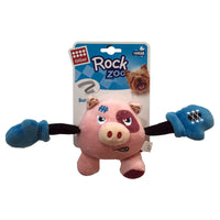 Thumbnail for Rock Zoo King Boxer Pig with Squeaker & Crinkle S