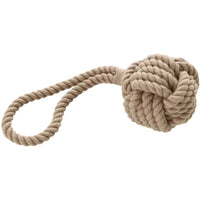 Hunter Inari Ball with Handloop Dog Toy - Pastel Red 6CM