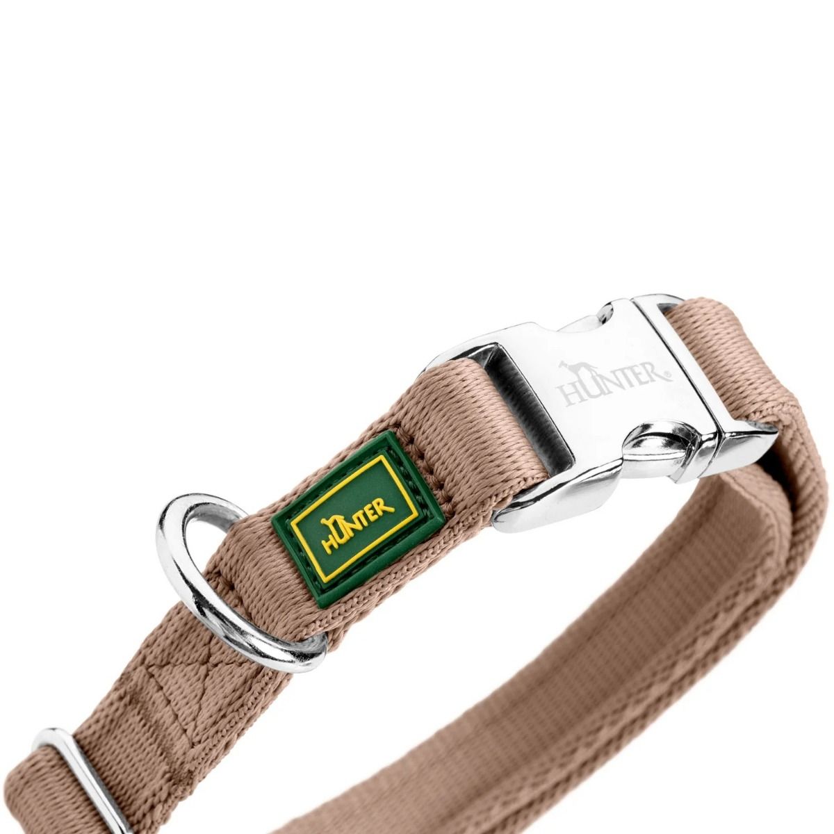 Hunter Inari Vario Basic Alu-Strong Dog Collar - Beige Medium