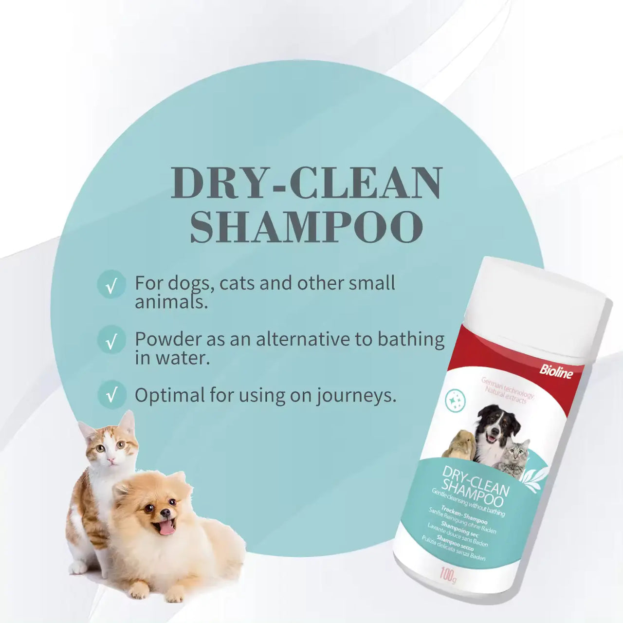 Boline Dry Clean Shampoo 100g[Weight - 100g]