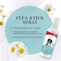 Bioline Flea & Tick Spray 175ml[Volume - 175ml]