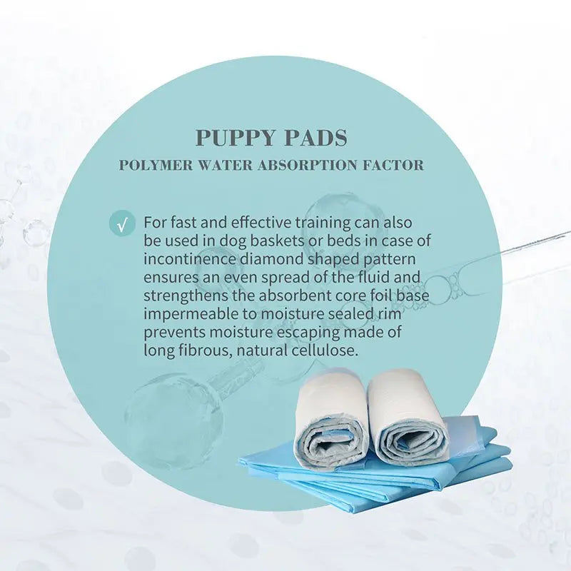 Bioline Puppy Pads 45 x 33cm - 50Pcs[Count - 50, Dimension - 45 x 33cm]