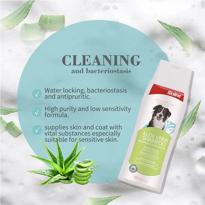 Bioline Aloe Vera Dog Shampoo 250ml[Volume - 250ml]