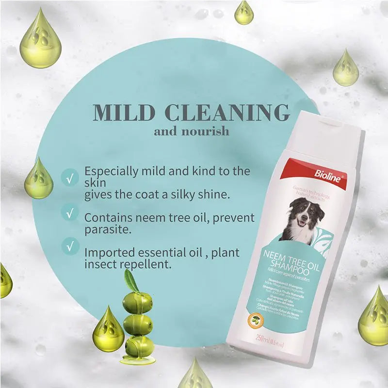 Bioline Neem Tree Oil Dog Shampoo[Volume - 250ml]