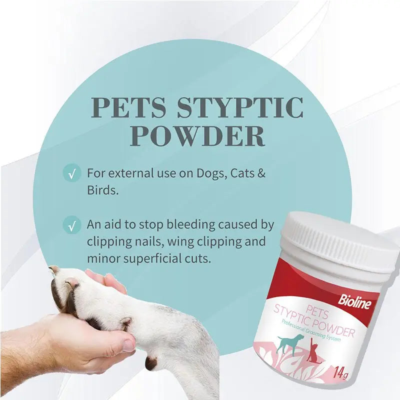 Bioline Pets Blood Stopper Styptic Powder[Weight - 14g]