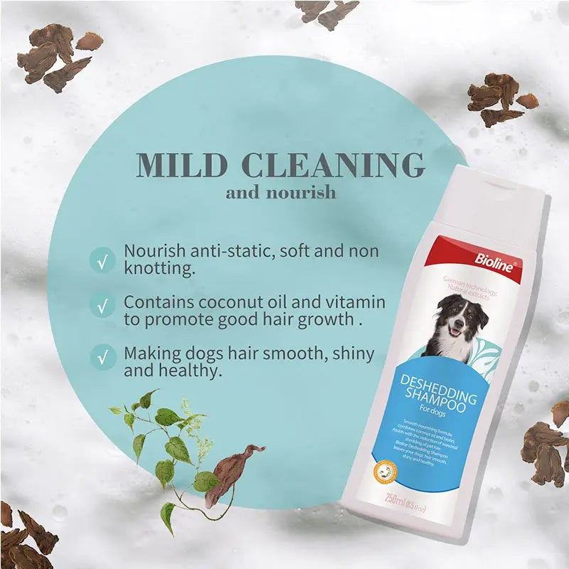 Bioline Deshedding Shampoo For Dogs 250ml