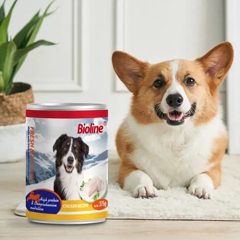 Bioline Canned Dog Food 375g-[Flavor - Chicken Meat]