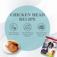 Bioline Canned Dog Food 375g-[Flavor - Chicken Head]