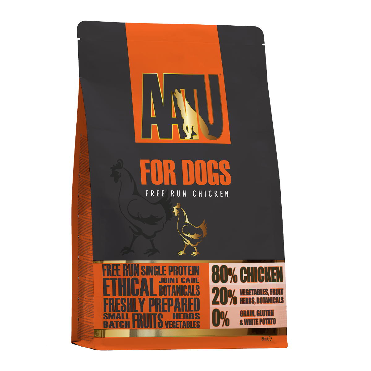 AATU Free Run Chicken Dry Dog Food - 5kg