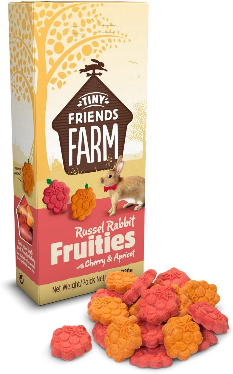 Tiny Friends Farm Russel Rabbit Fruities Small Animal Treats 120g - 120g