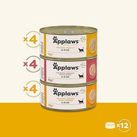 Thumbnail for Applaws Chicken Selection Multipack in Broth Cat Wet Food 12x156g -