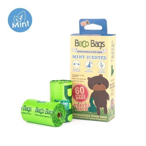 Beco Pets Mint Scented Poop Bags 60pcs - 60 pcs