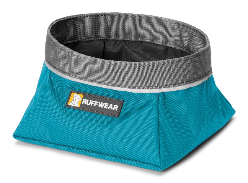 Ruffwear Quencher Cinch Top Packable Dog Bowl  - BLUE L