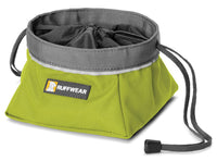 Thumbnail for Ruffwear Quencher Cinch Top Packable Dog Bowl  - GREEN L