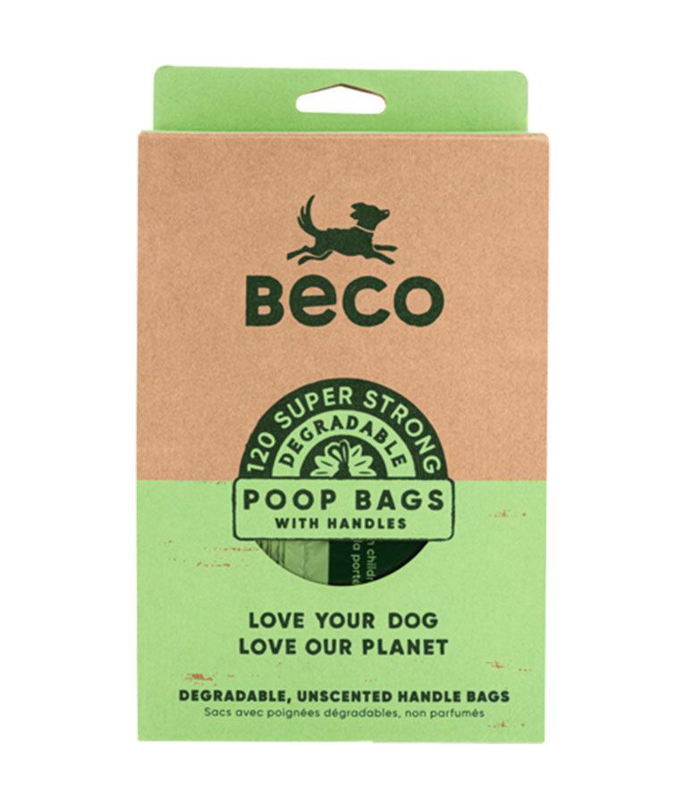 Beco Pets Unscented Poop Bags with Handle 120pcs - 120 pcs