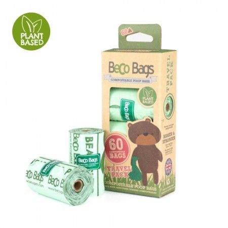 Beco Pets Unscented Compostable Poop Bags 60pcs - 60 pcs